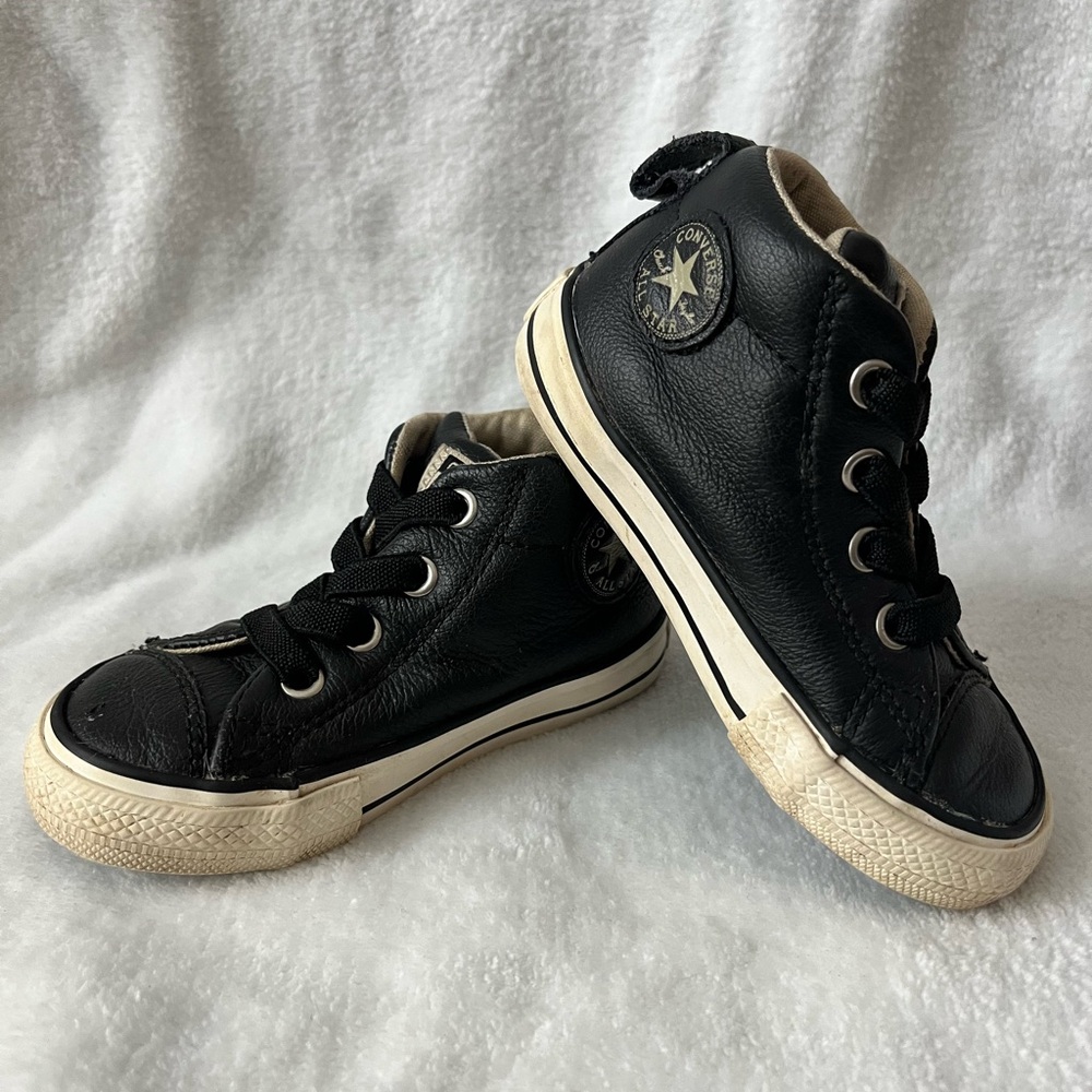 Converse Kids Black High-Top Sneakers